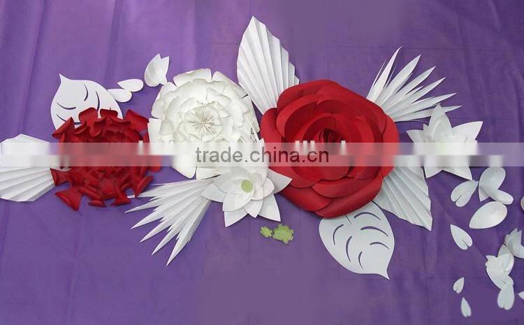 Elegant wedding decoration hanging paper rose flower