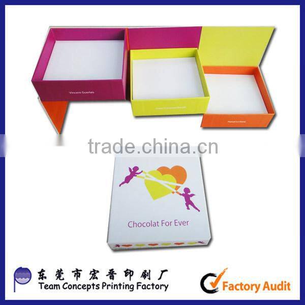 handmade different shapes chocolate gift box