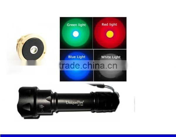Uniquefire infrared/blue/green light flashlight torch