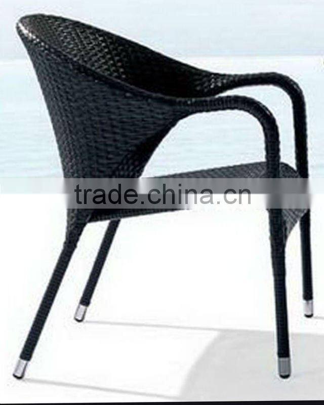 cast aluminum wicker chair dining room set with 5cm seat cushion