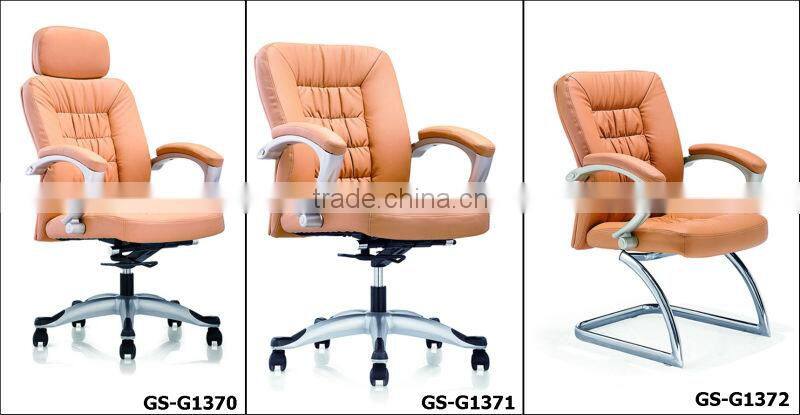 dark brown leather office chair GS-G1371 modern leather swivel chair