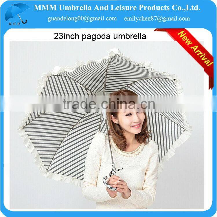23inch NEW pricess umbrella-pagoda parasol