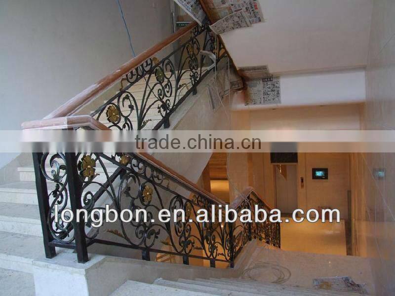 Top-selling anti-rust artistic iron stair handrail