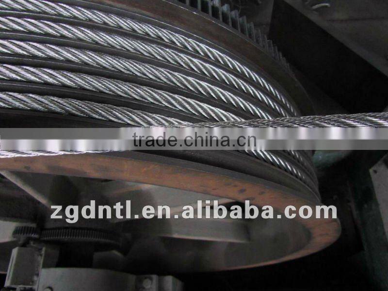 manufacture for 304/316 6*19+FC galvanized steel wire rope for fishing