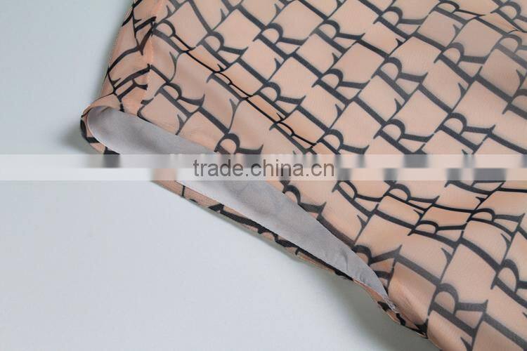 2016 Lady fashion beautiful elegant dress for mature woman