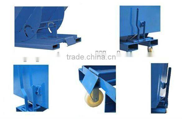 forklift truck steel tipping dumper