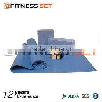pvc yoga set with yoga mat and yoga brick