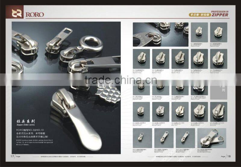 high quality zinc alloy zipper puller zipper slider