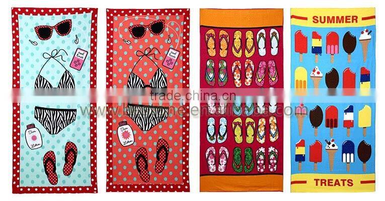 Custom Microfiber beach/bath/gym/travel Towel