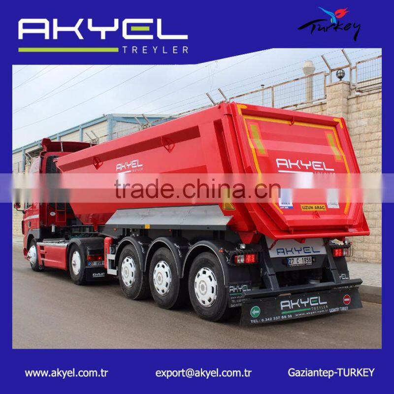 3 axle 60 Ton tipper truck /Semi Trailer on sales