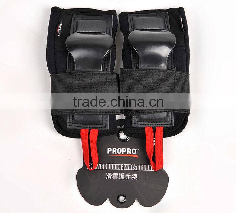 PROPRO Wrist Guards Pair Black Color Ski Snowboard Skate Wristguard Protection