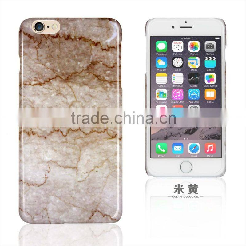 Poplar design 2016 marble PC hard case for iphone 6s