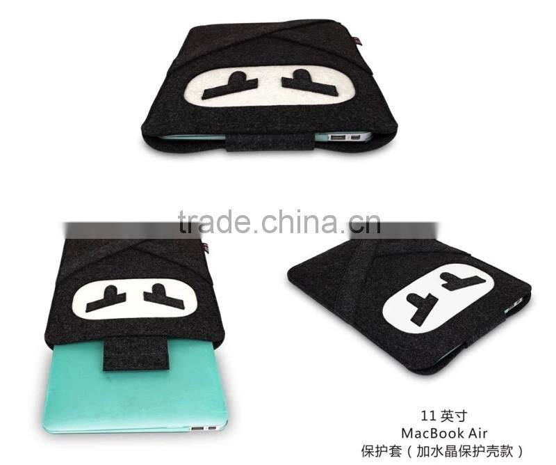 13 15 inch felt Ninja cartoon Fashion Shockproof dustproof laptop Flat computer sleeve bag