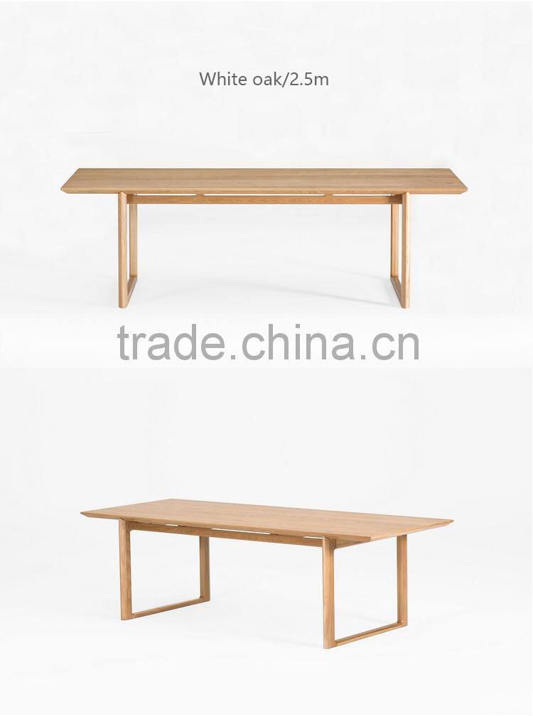 2016 best sale simple design solid wood dining table modern home furniture