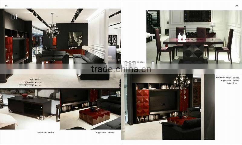 Black high glossy dresser with mirror (LS-217)