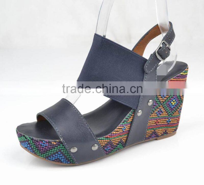 New arrival fashion summer 2015 high wedge sandals women