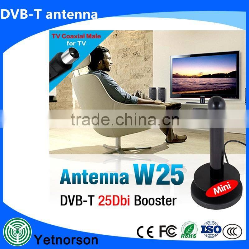 Customized new design 35dBi tv antenna active high gain digital tv antenna for tv box
