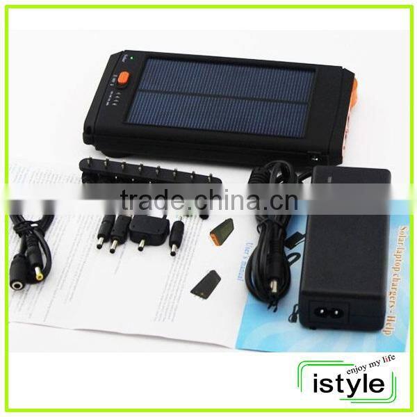 LED function long lasting solar power bank for laptop