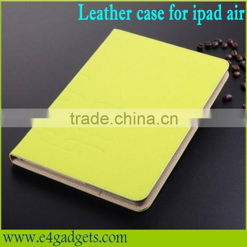 2013 new arrival High Quality crazy horse pattern leather case for apple ipad air case