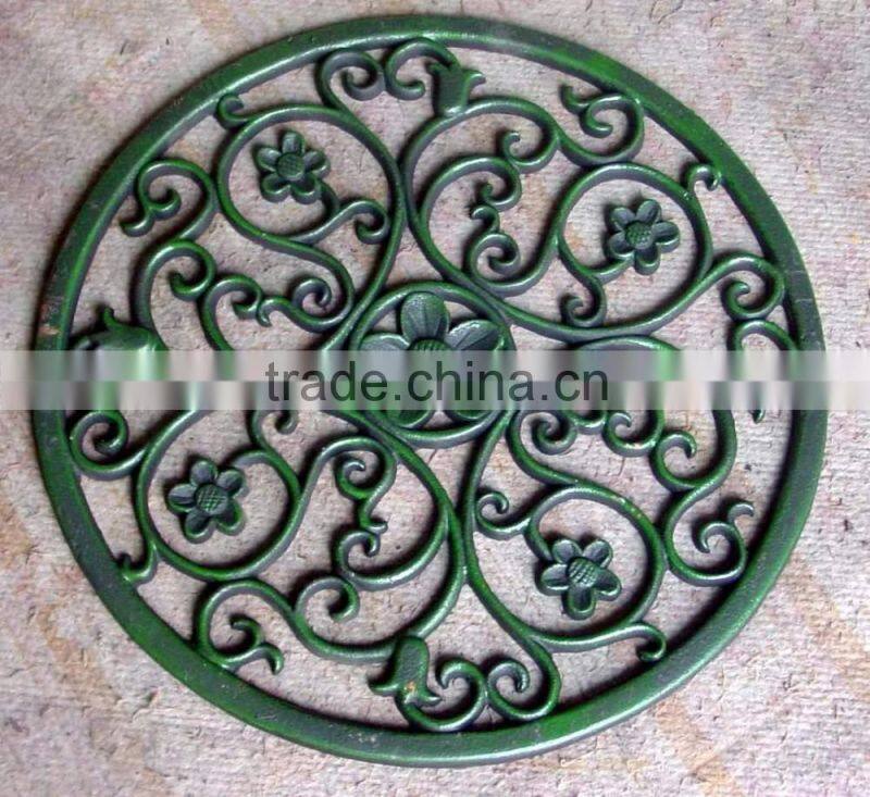 round shape doormat cast iron