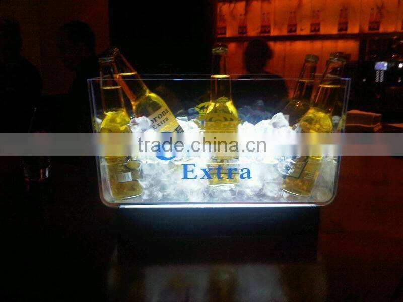 Custom Clear Illuminated Plastic Ice Buckets Wholesale