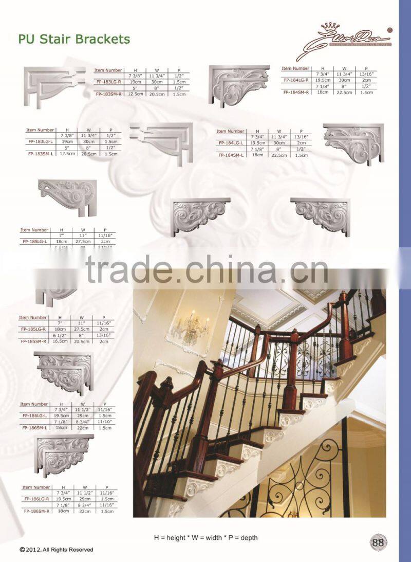 PU Good price beautiful new modern decorative Polyurethane Crown Moulding