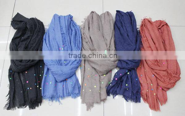 2015 new coming fashion promotional floral lady OEM scarf