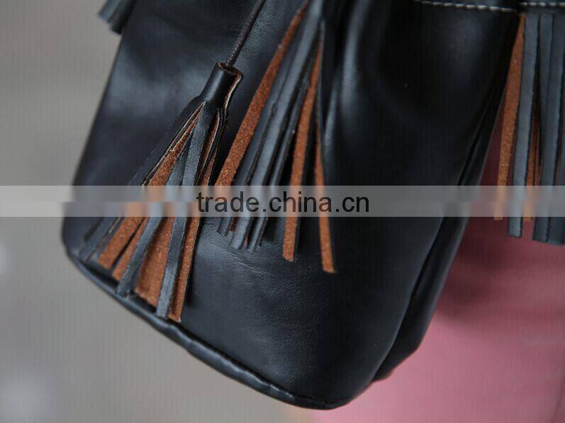 The new 2015 female bag shoulder inclined across packets Smoke with bucket bag ladies handbags