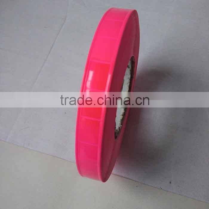 Pink 20MM fire resistant PVC reflective tape