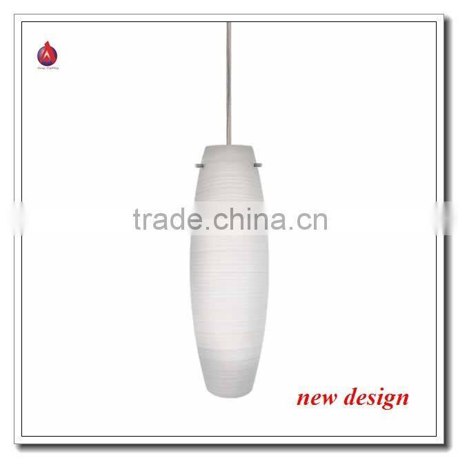 glass bulb pendant lamp in white painted color
