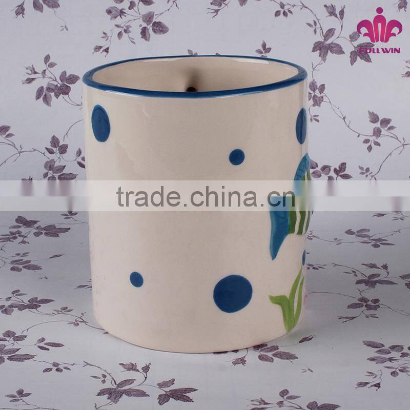 Custom cheap bulk ceramic fish mug