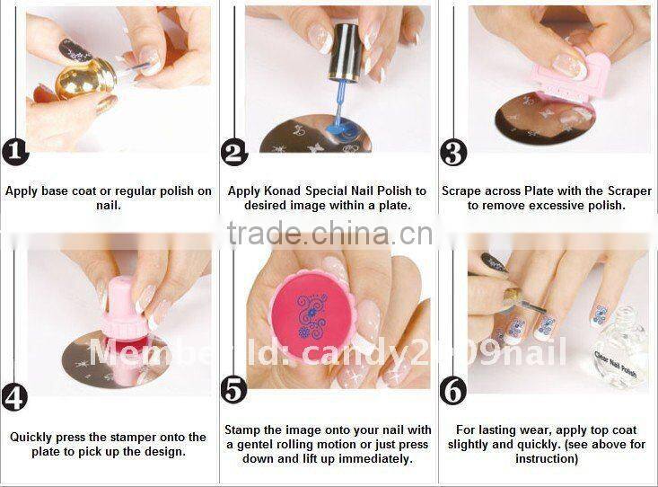 Nail Art stamp and scraper stamping tool