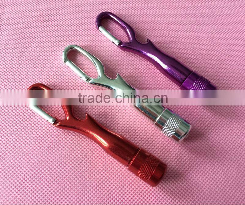 LED flashlight / LED carabiner flashlight / torch with carabiner