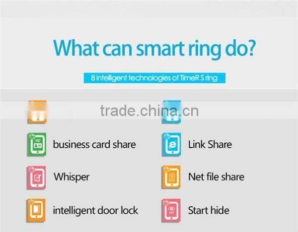 2016 New design multifunction NFC smart ring for smart phone