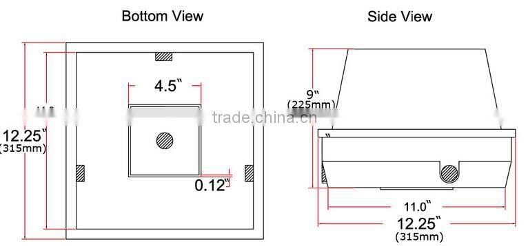 canopy led light 60w waterproof led lights 90w 60w 40w 75w DLC UL listed parking lot light