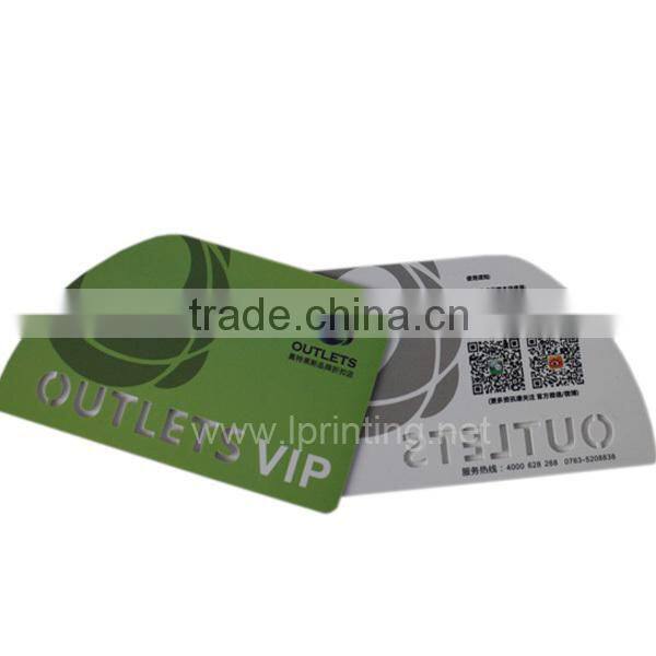 die cut business card