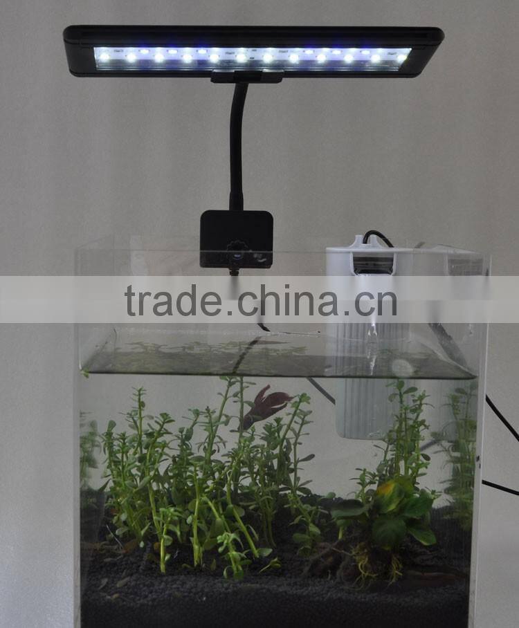 Hot sale aquarium tank fish farming tank overhand RGB controller 24keyword bracket light