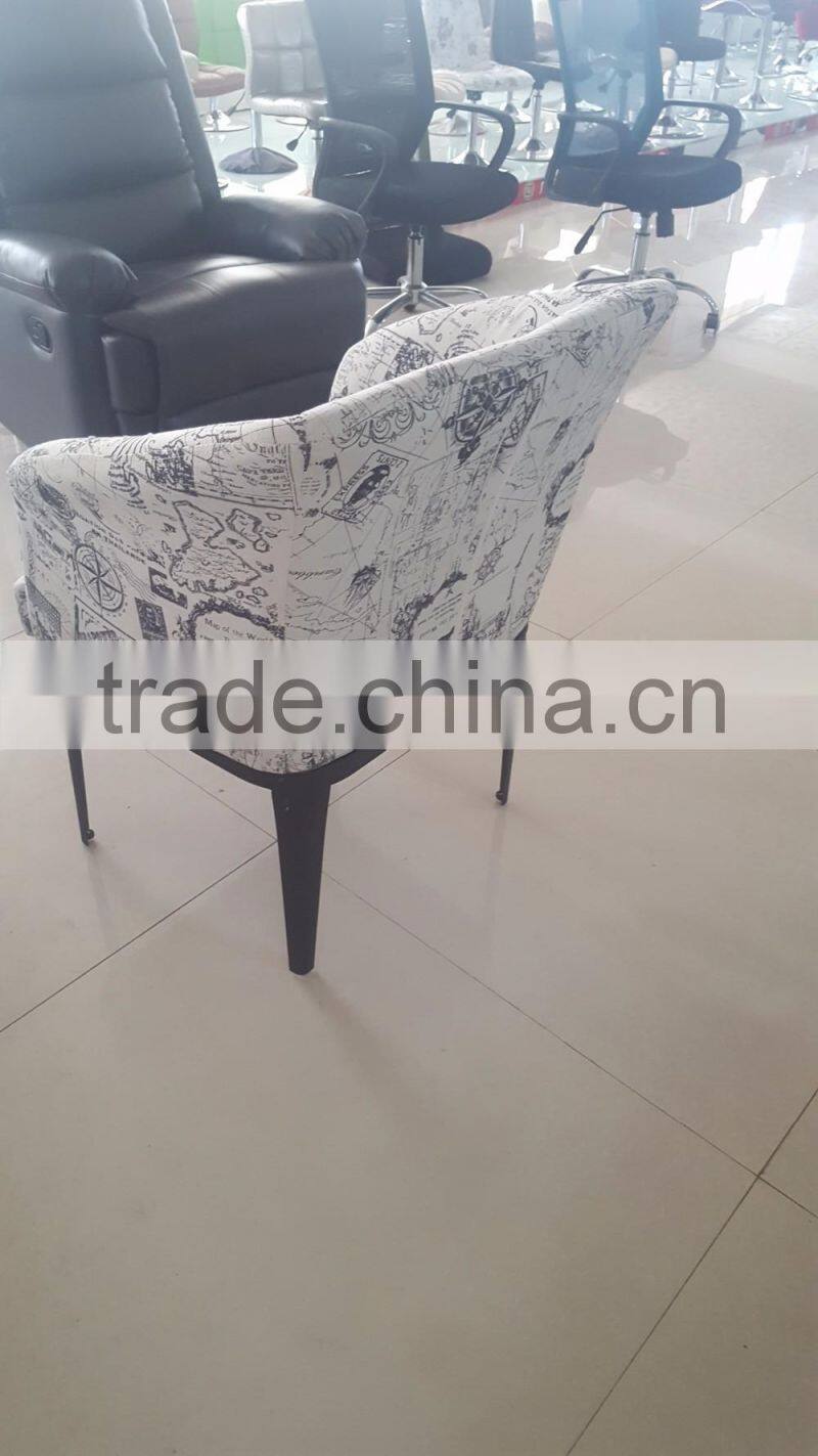 Coffee Shop Colorful Single Sofa Fabric Tub Chair