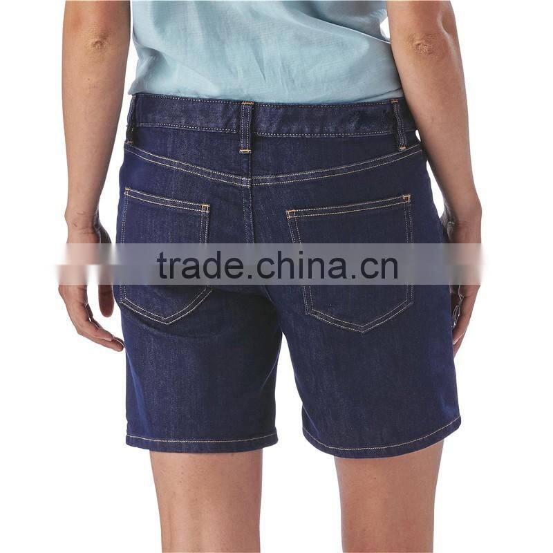 2016 China Wholesale European Fashion Denim Shorts For Woman Organic Cotton/Spandex Shorts