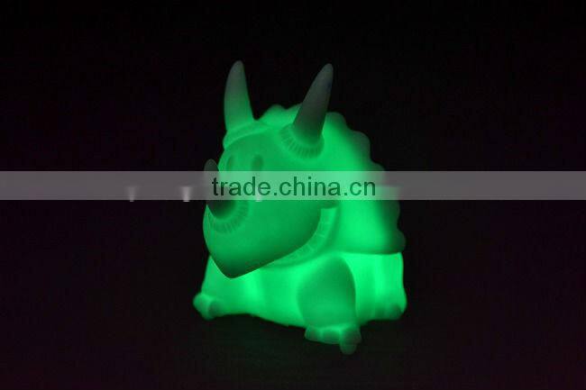 Electronic lamp automatic color changed night light LED dinosaur