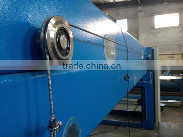 Cross lapping machine, cross lapper machine, nonwoven machine cross lapper