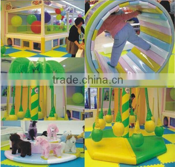 Kaiqi Hot selling PVC Indoor Playground Equipment Pace ship Theme with rocket and rope climber KQ60273A