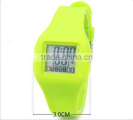 Rhinestone Silicone Geneva alarm Watches Men.