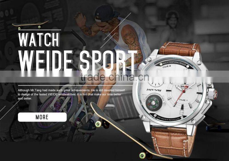 Alibaba WEIDE watches men from china manufacturer stainless steel watch factory