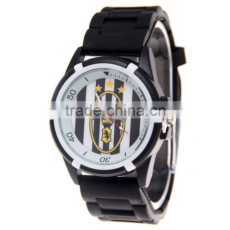 2016 hot with any printing on case genuine leather watches men