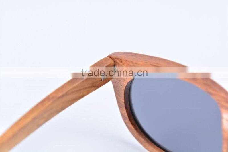 Meiaoqi rosewood Retro polarized sunglasses Pure manual sunglasses
