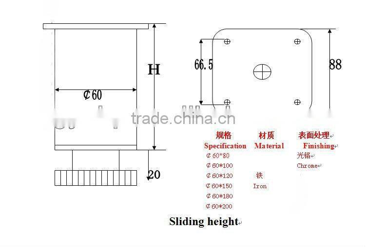 2013 top-selling luxury brushed steel furniture legs- wholesale, free mail!