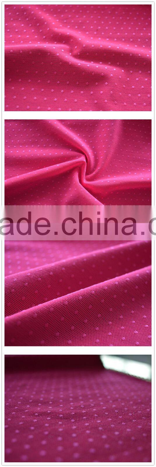 Shiny nylon white dot jacquard fabric, tejido jacquard, tissu jacquard