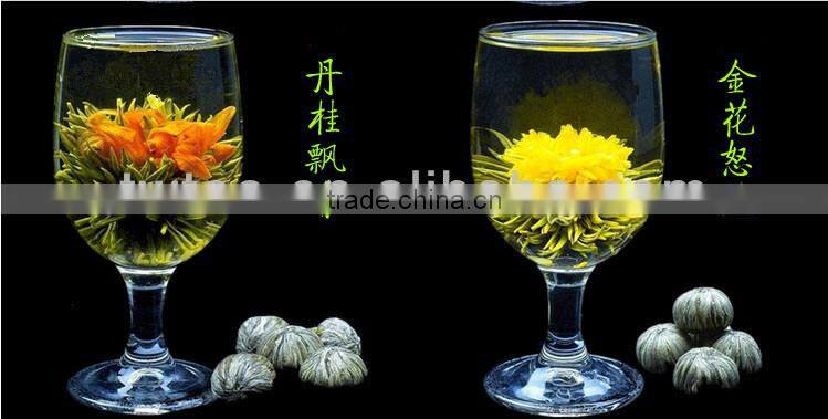 2016 New hand made blooming tea Lilied and Osmantus flower