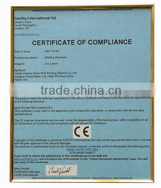 2.5mm welding rods brands great wall AWS E6013 with good price china
